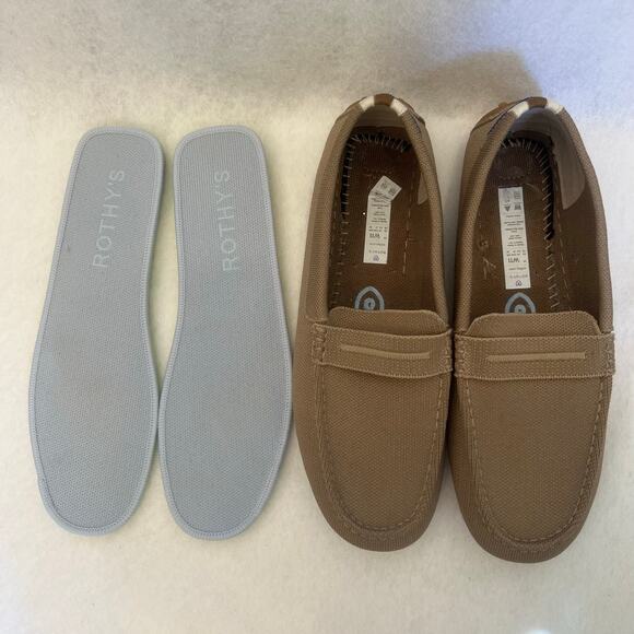 Rothy’s The Driver Loafers Latte Tan Women’s Size 11 - Picture 2 of 13